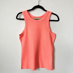 NWT Araminta James The Everyday Tank Apricot Waffle Knit Women Medium Beach